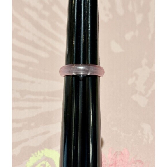 Translucent Pink Lucite Ring 8.75 Pinup Rockabilly Vintage - Picture 1 of 7